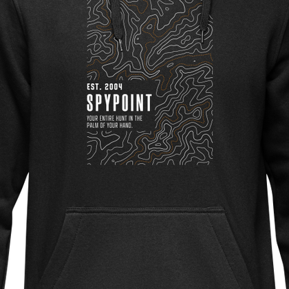 HOODIE SPYPOINT-TOPOGRAPHYS-Black